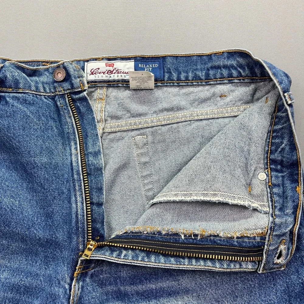 Levi Strauss 540 Brown Tab Vintage 90s Relaxed Fit Jeans Talon Zip Sz‎ 36 (35